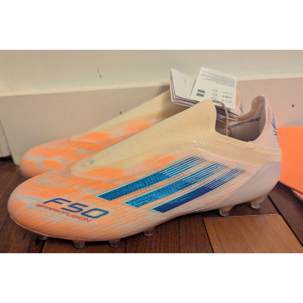 adidas F50 Sparkfusion Elite Low Cut Laceless Soccer FG/AG Coral NWT Women's 5.5